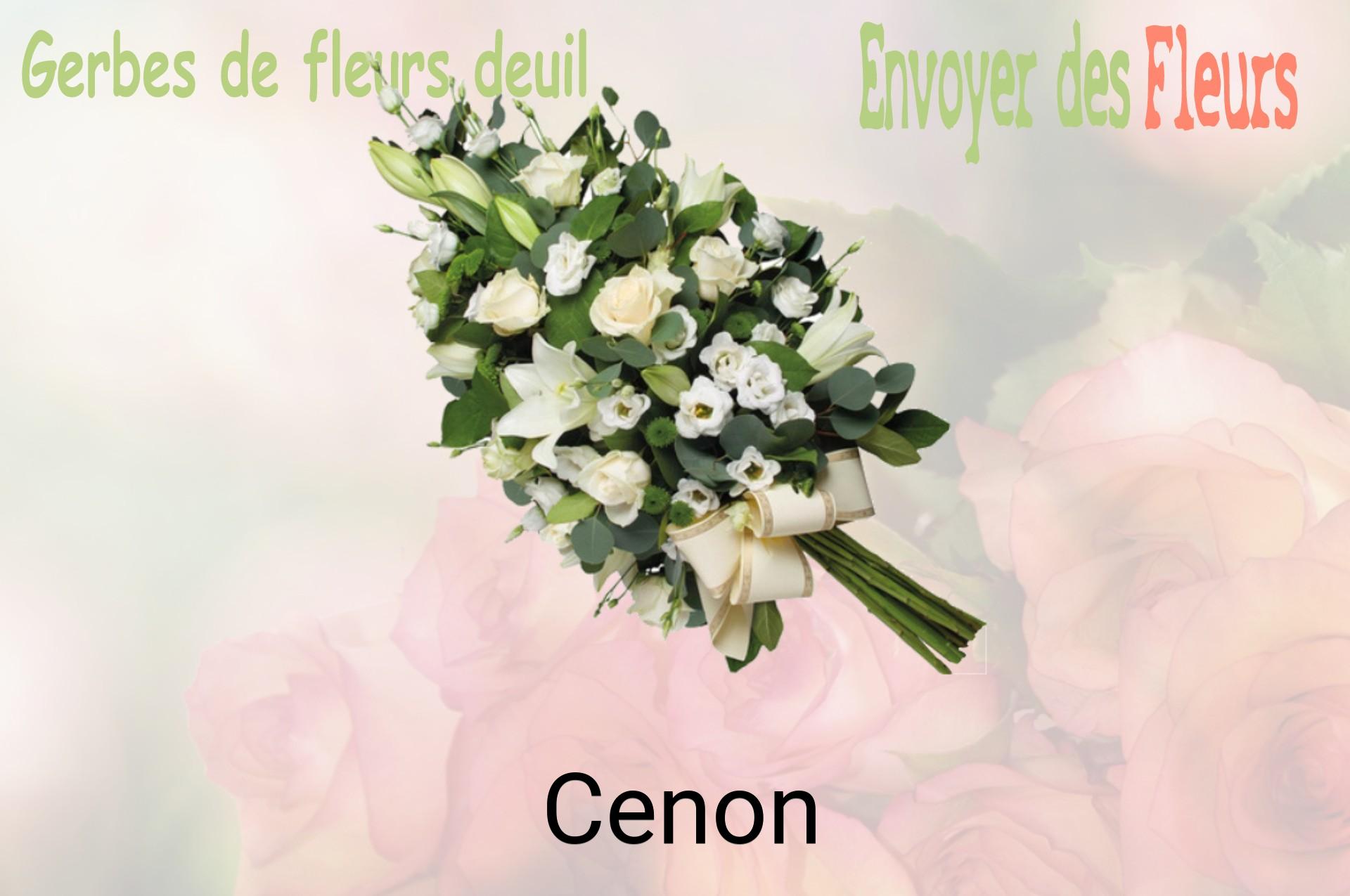 Gerbe de fleurs de deuil livrée à Cenon